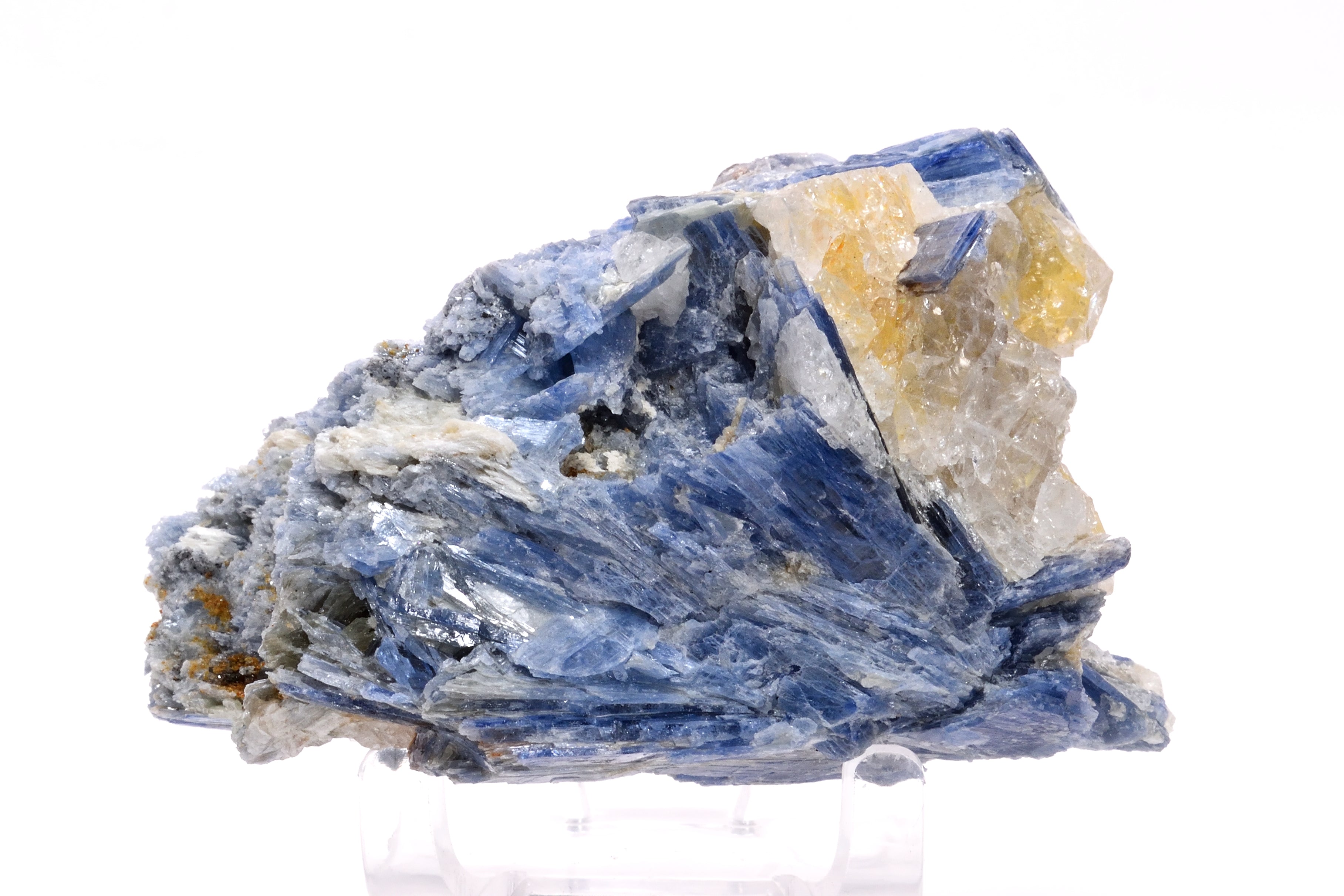 248.9g Raw Blue Kyanite & Quartz Beautiful Specimen 3.2 in.