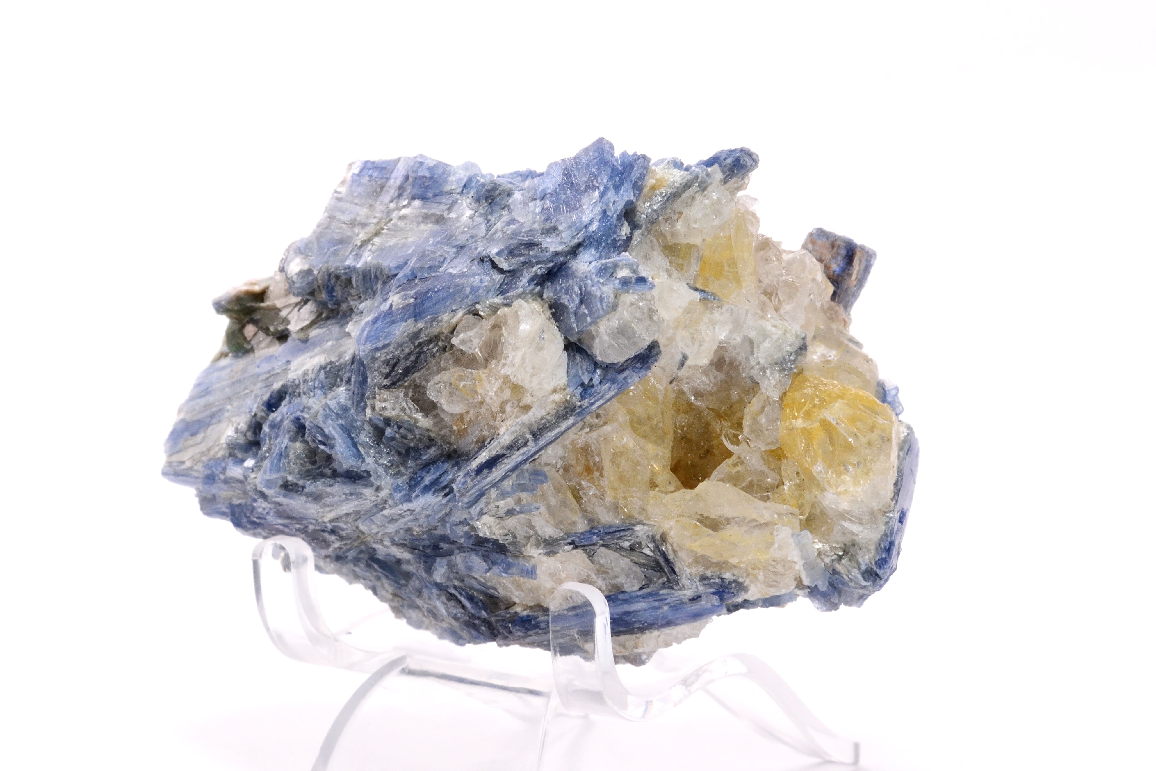 248.9g Raw Blue Kyanite & Quartz Beautiful Specimen 3.2 in.