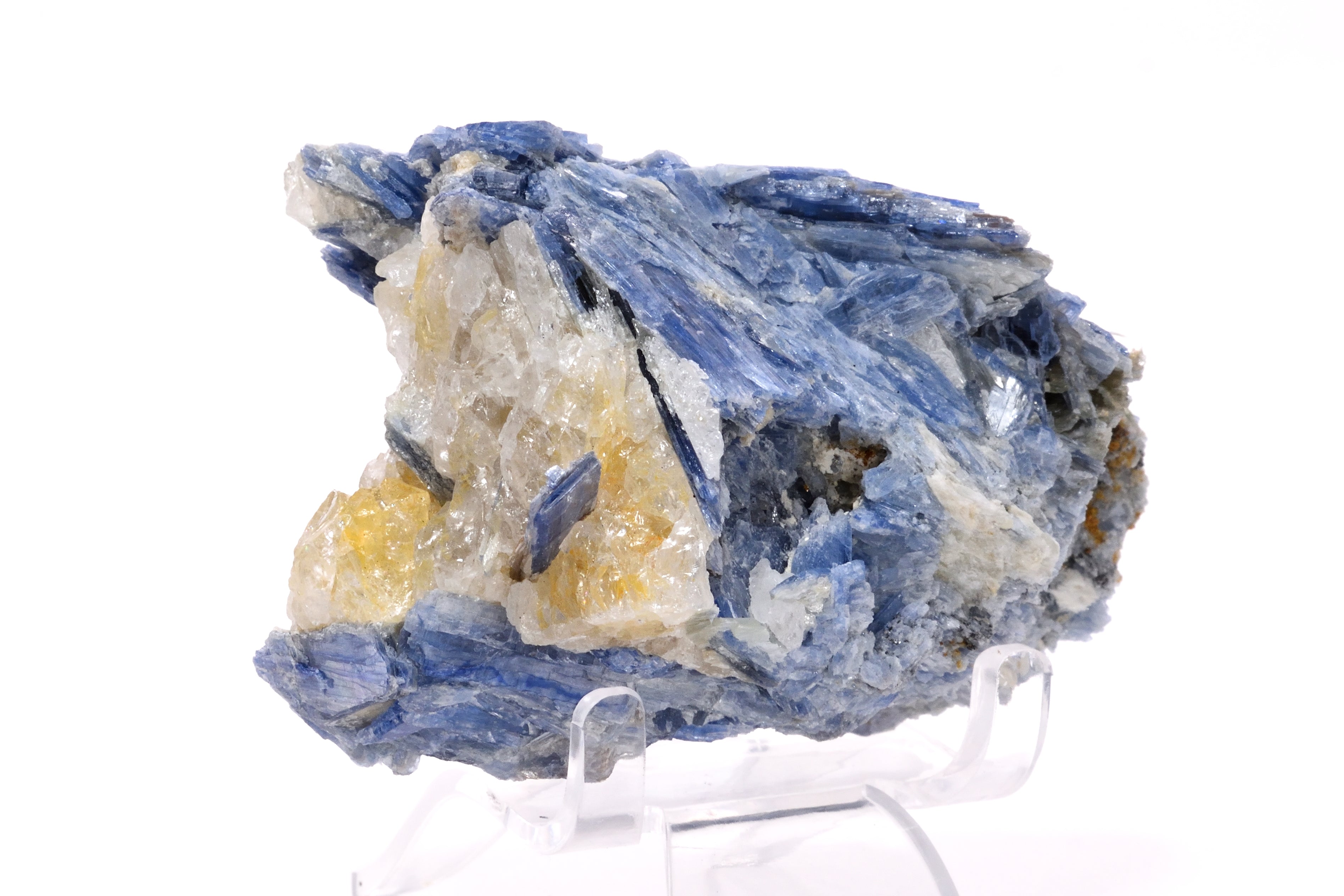 248.9g Raw Blue Kyanite & Quartz Beautiful Specimen 3.2 in.