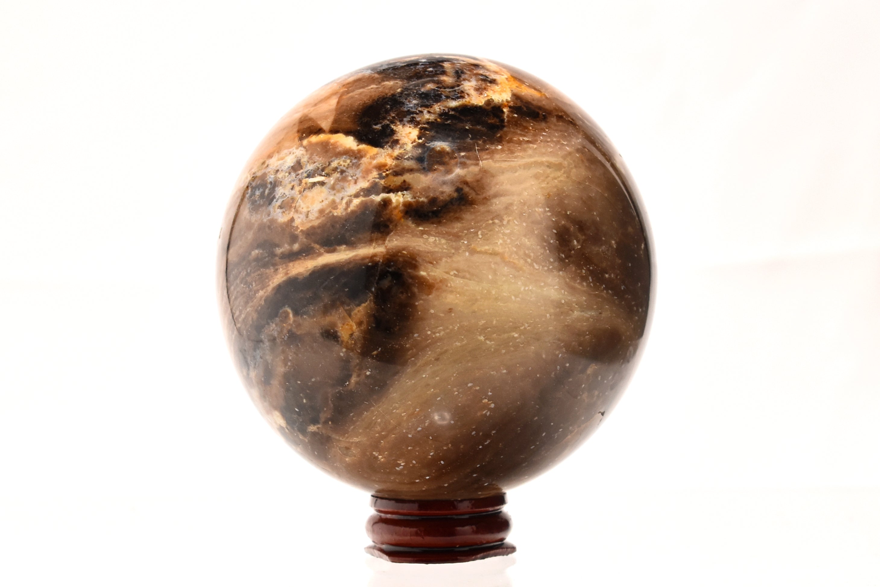 Chocolate Opal Large 3.5 in. Sphere - 3,715 Carat