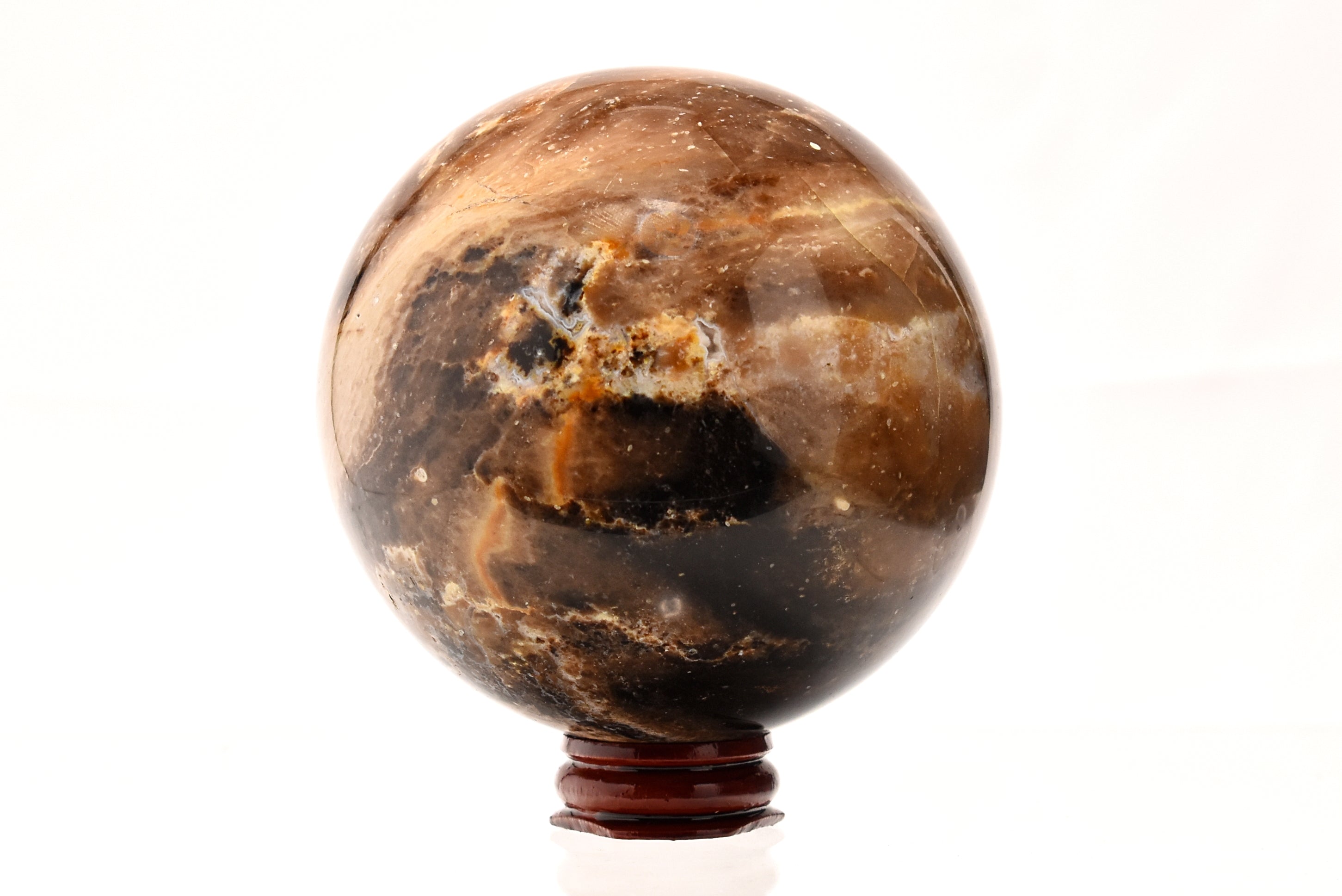 Chocolate Opal Large 3.5 in. Sphere - 3,715 Carat