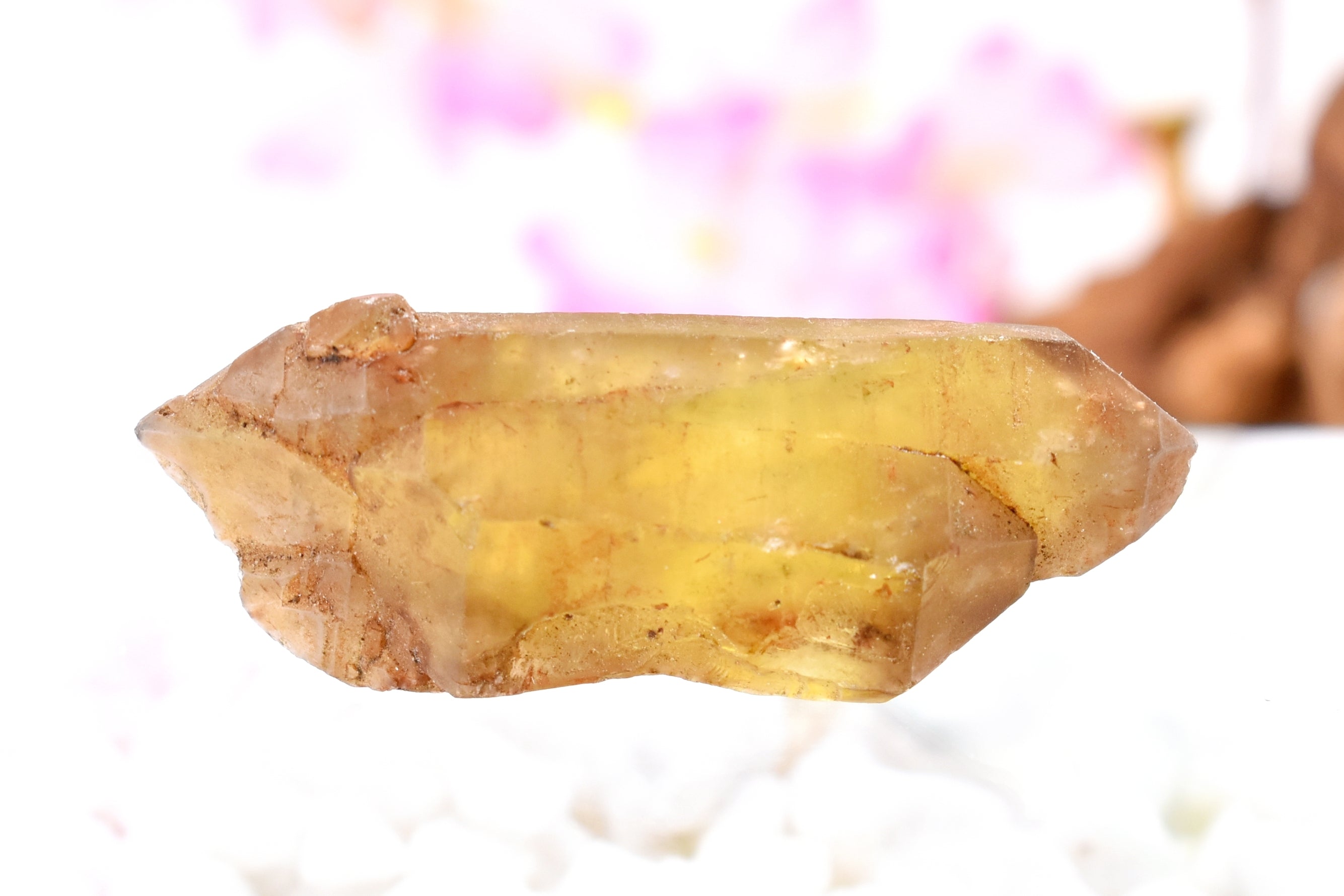 Rare 100% Natural Smoky Citrine Twin Terminated Crystal 34 Grams