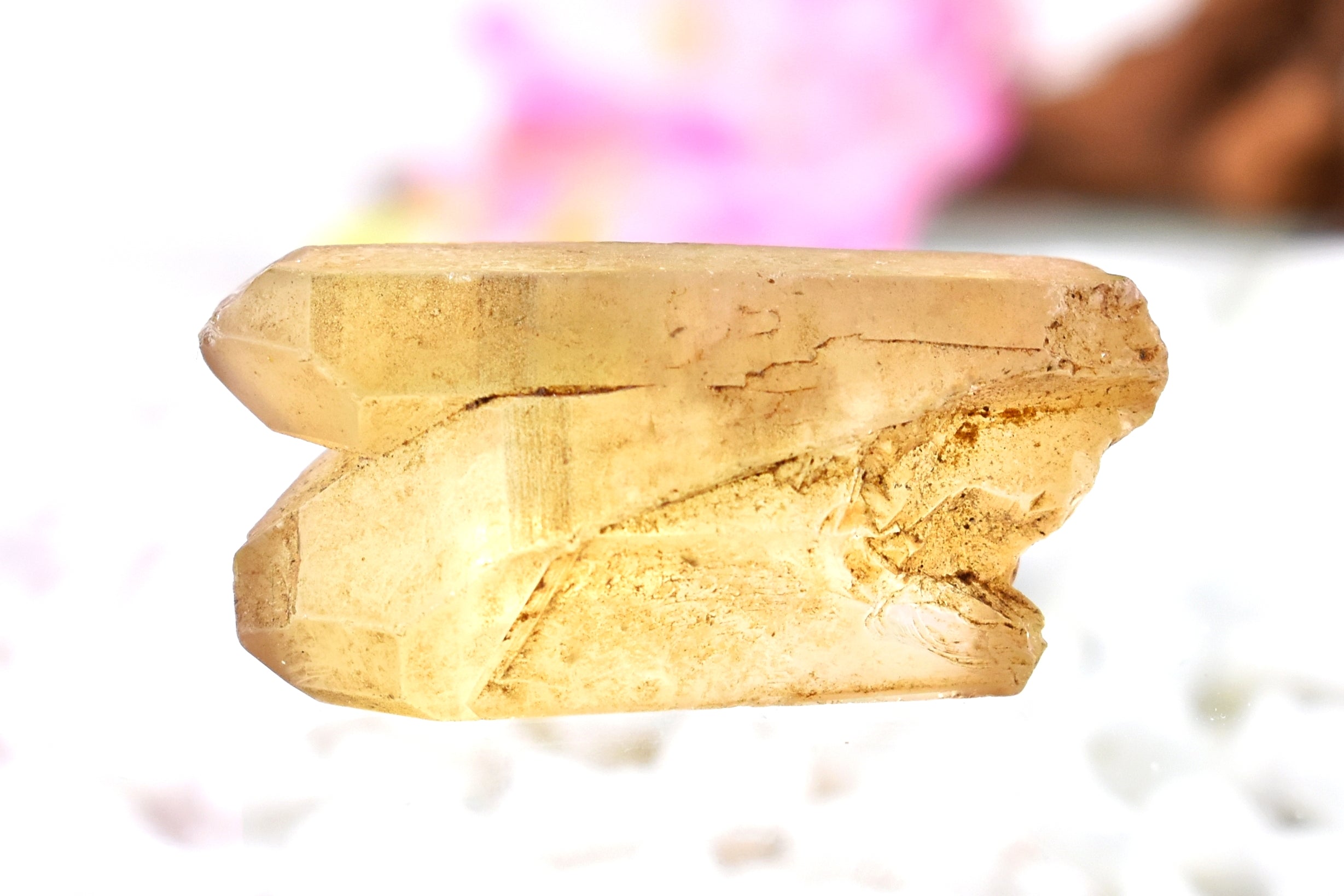 Rare 100% Natural Smoky Citrine Twin Terminated Crystal 27.9 Grams