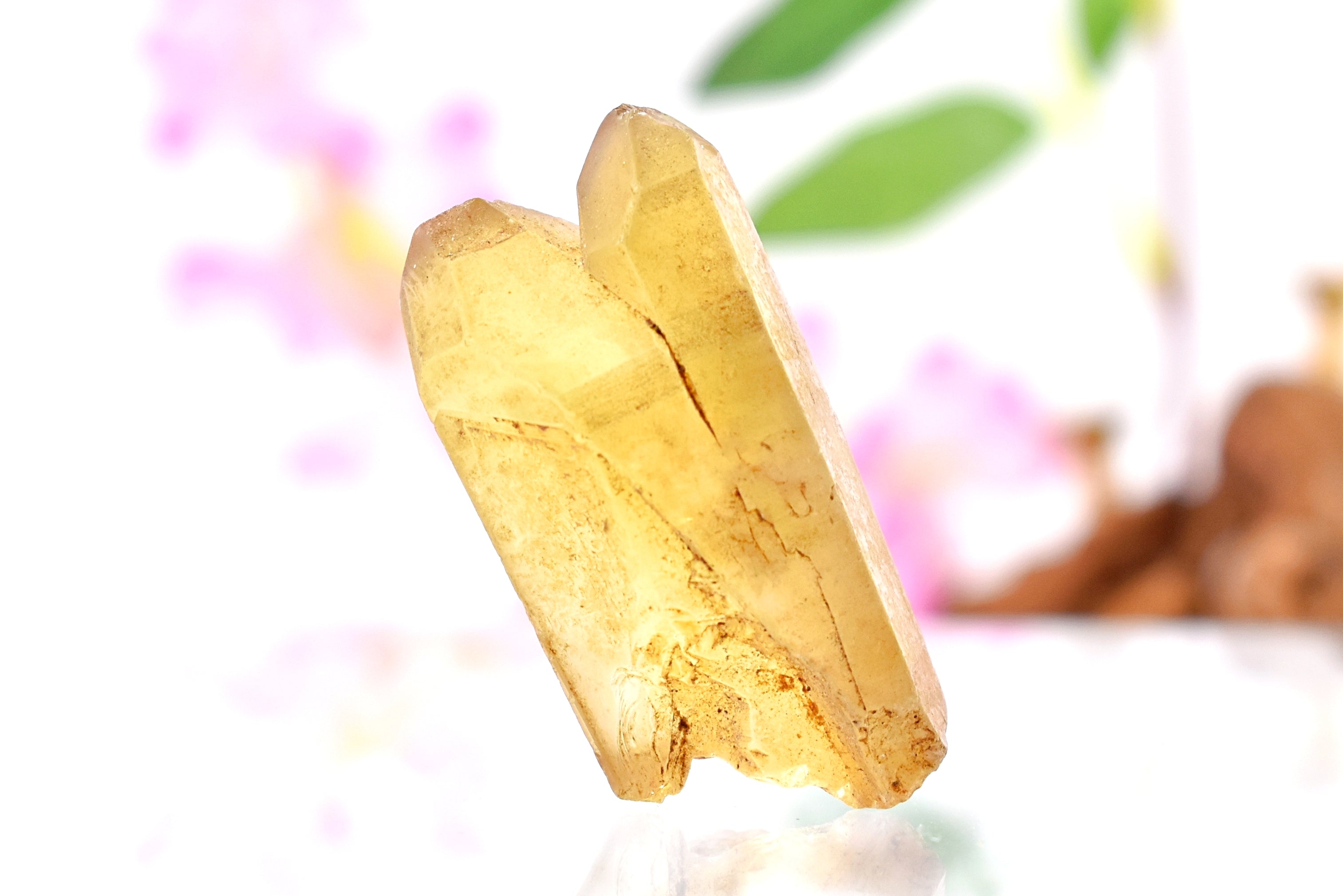 Rare 100% Natural Smoky Citrine Twin Terminated Crystal 27.9 Grams