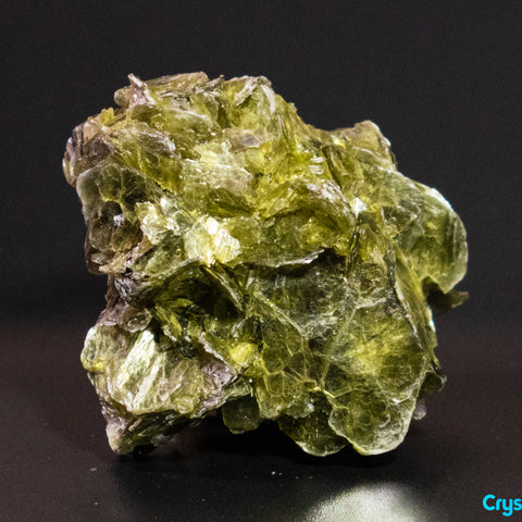 Green Mica Multicolor Silver / Olive-Green Polarized Light Specimen